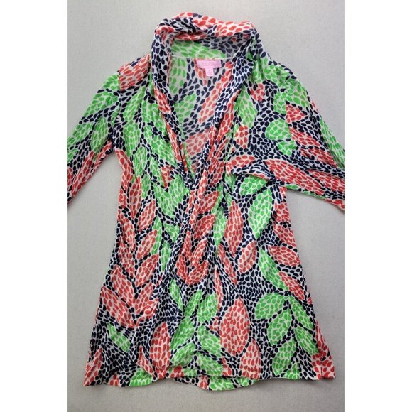 Lilly Pulitzer Connell Sweater Open Call Womens XS Cardigan Open Front Knit - Picture 1 of 9